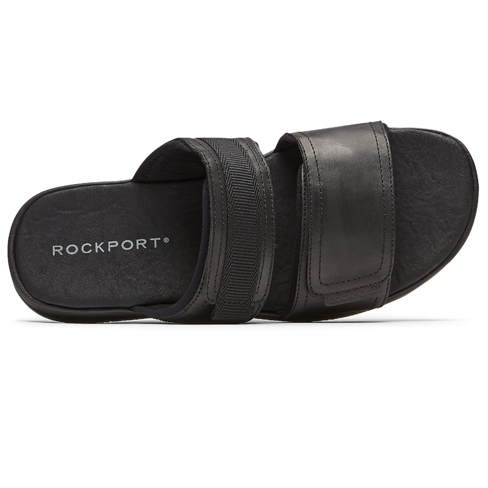 Rockport Slides For Mens Black - Lucky Bay Dress - QB4629053